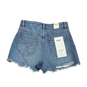 Rolla Short New Womens Size 27 Duster High Rise Slim Raw Hem Distressed 2"